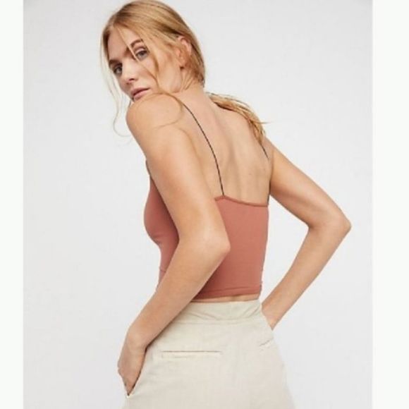 🤩New Free People Brami Midnight Brown tank S/XS - Picture 2 of 7